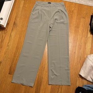 Sage green trousers